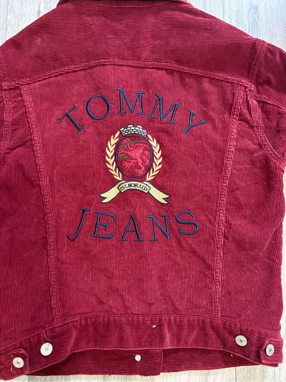 Tommy jeans burgundy Corduroy Jacket - Picture 6 of 6